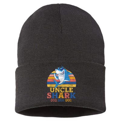 Retro Vintage Uncle Shark Doo Sustainable Knit Beanie