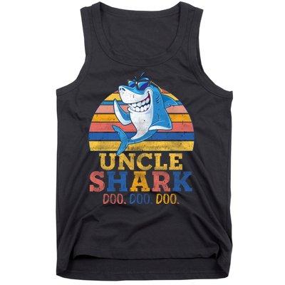 Retro Vintage Uncle Shark Doo Tank Top