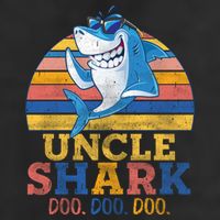 Retro Vintage Uncle Shark Doo Golf Towel