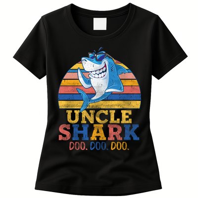 Retro Vintage Uncle Shark Doo Womens T-Shirt