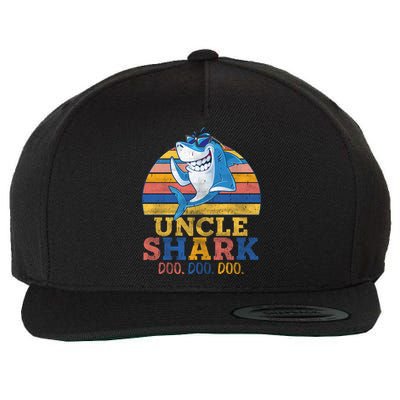 Retro Vintage Uncle Shark Doo Wool Snapback Cap