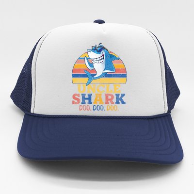 Retro Vintage Uncle Shark Doo Trucker Hat