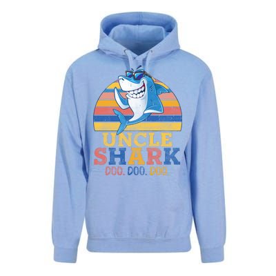 Retro Vintage Uncle Shark Doo Unisex Surf Hoodie