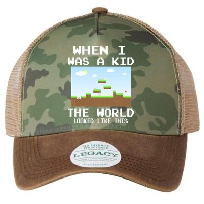 Retro When I Was A Kid The World Look Like This Legacy Tie Dye Trucker Hat