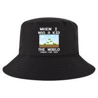 Retro When I Was A Kid The World Look Like This Cool Comfort Performance Bucket Hat