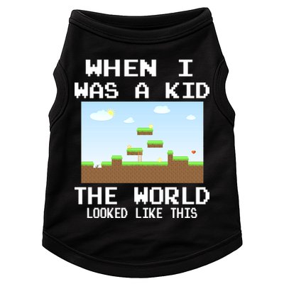 Retro When I Was A Kid The World Look Like This Doggie Tank