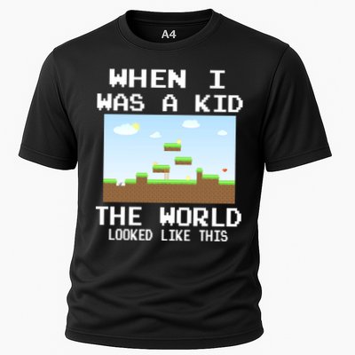Retro When I Was A Kid The World Look Like This Cooling Performance Crew T-Shirt