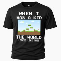 Retro When I Was A Kid The World Look Like This Performance Shirt