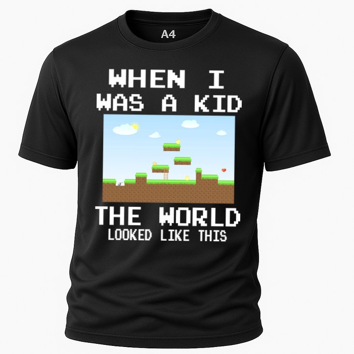Retro When I Was A Kid The World Look Like This Performance Shirt