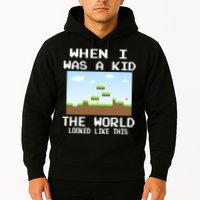 Retro When I Was A Kid The World Look Like This Hoodie