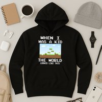 Retro When I Was A Kid The World Look Like This Hoodie