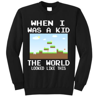 Retro When I Was A Kid The World Look Like This Sweatshirt