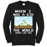 Retro When I Was A Kid The World Look Like This Sweatshirt