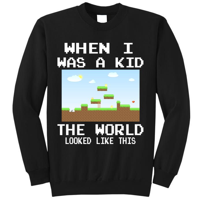 Retro When I Was A Kid The World Look Like This Sweatshirt