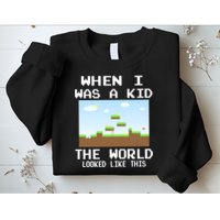 Retro When I Was A Kid The World Look Like This Sweatshirt