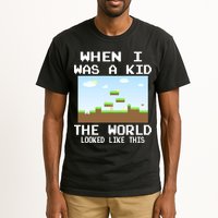 Retro When I Was A Kid The World Look Like This Tall T-Shirt