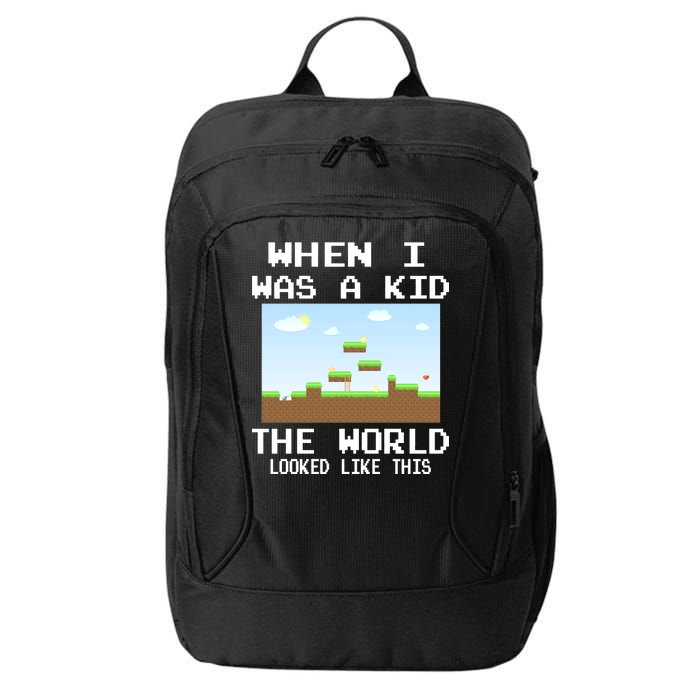 Retro When I Was A Kid The World Look Like This City Backpack