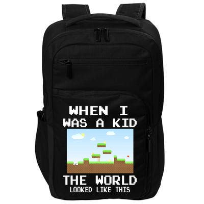 Retro When I Was A Kid The World Look Like This Impact Tech Backpack