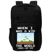 Retro When I Was A Kid The World Look Like This Impact Tech Backpack