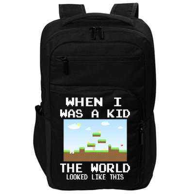 Retro When I Was A Kid The World Look Like This Impact Tech Backpack