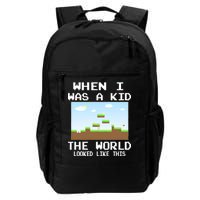 Retro When I Was A Kid The World Look Like This Daily Commute Backpack