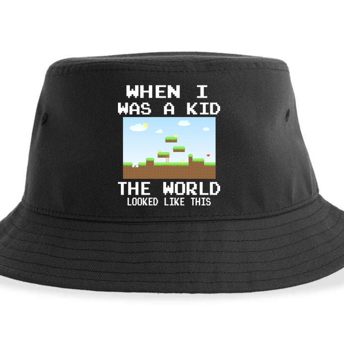 Retro When I Was A Kid The World Look Like This Sustainable Bucket Hat