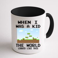 Retro When I Was A Kid The World Look Like This Mug