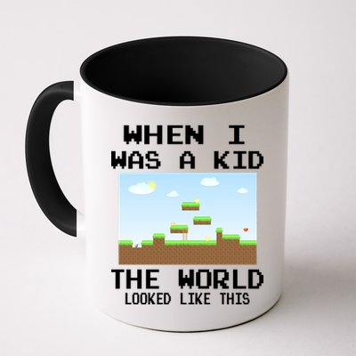Retro When I Was A Kid The World Look Like This Mug