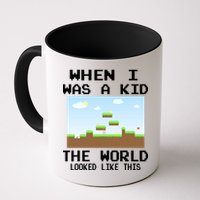 Retro When I Was A Kid The World Look Like This Mug