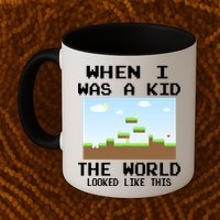 Retro When I Was A Kid The World Look Like This Mug