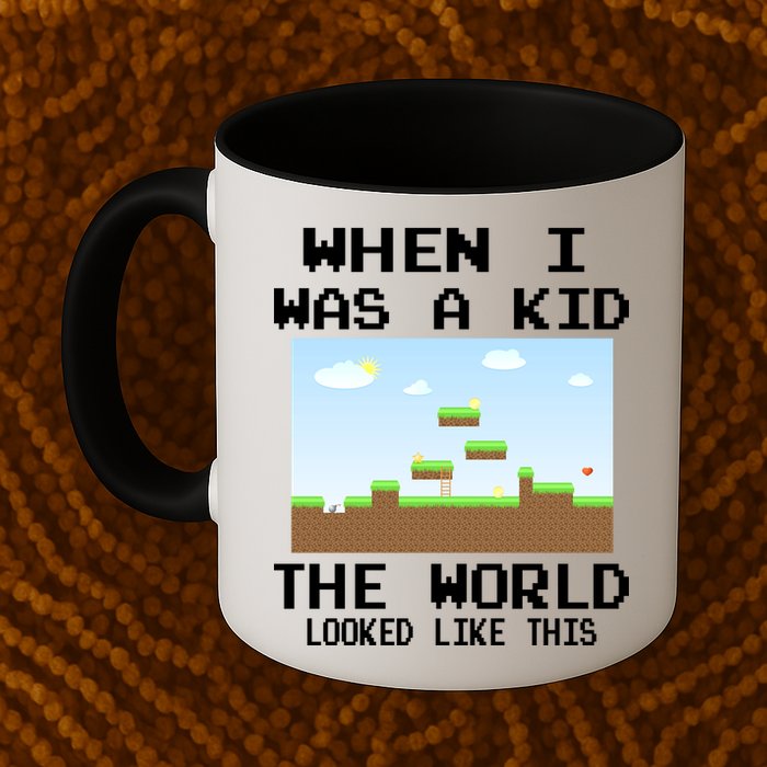Retro When I Was A Kid The World Look Like This Mug