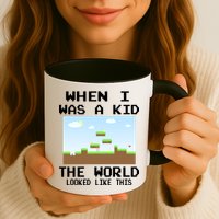 Retro When I Was A Kid The World Look Like This Mug