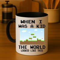 Retro When I Was A Kid The World Look Like This Mug