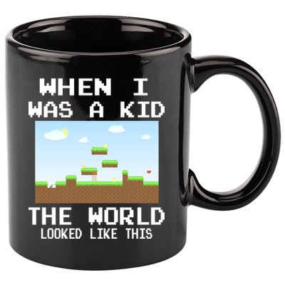 Retro When I Was A Kid The World Look Like This 11oz C Handle Ceramic Mug