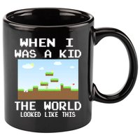 Retro When I Was A Kid The World Look Like This 11oz C Handle Ceramic Mug