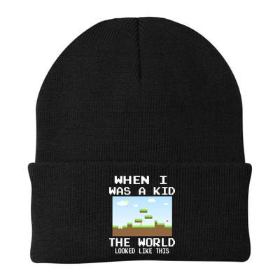 Retro When I Was A Kid The World Look Like This Beanie