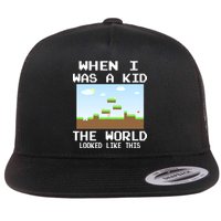 Retro When I Was A Kid The World Look Like This Flatbill Hat
