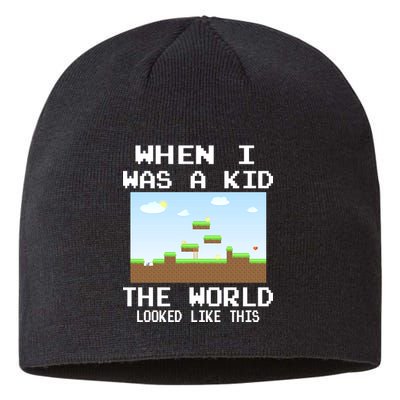Retro When I Was A Kid The World Look Like This Sustainable Beanie