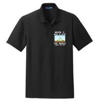 Retro When I Was A Kid The World Look Like This Dry Zone Grid Polo