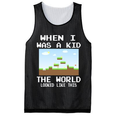 Retro When I Was A Kid The World Look Like This Mesh Reversible Basketball Jersey Tank