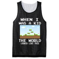 Retro When I Was A Kid The World Look Like This Mesh Reversible Basketball Jersey Tank