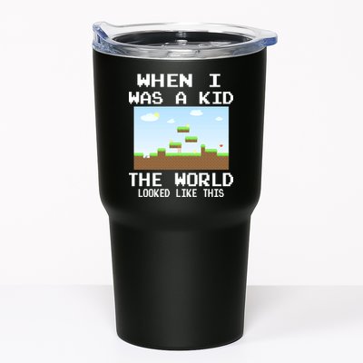 Retro When I Was A Kid The World Look Like This Tumbler