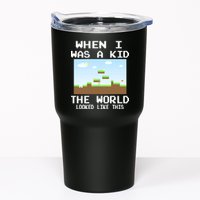 Retro When I Was A Kid The World Look Like This Tumbler