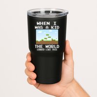 Retro When I Was A Kid The World Look Like This Tumbler