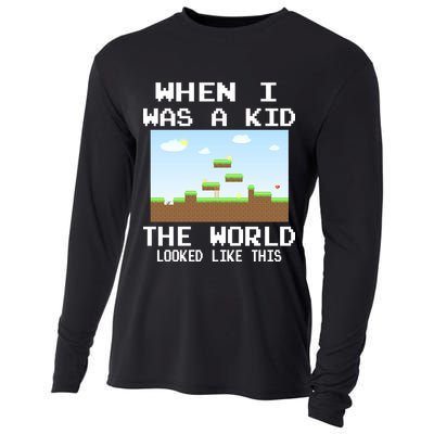 Retro When I Was A Kid The World Look Like This Cooling Performance Long Sleeve Crew