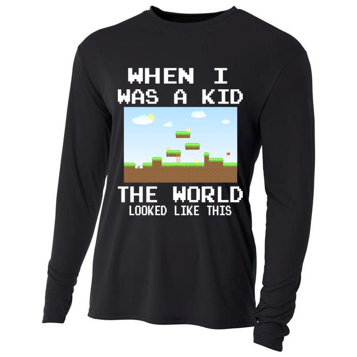 Retro When I Was A Kid The World Look Like This Cooling Performance Long Sleeve Crew