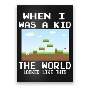 Retro When I Was A Kid The World Look Like This Poster