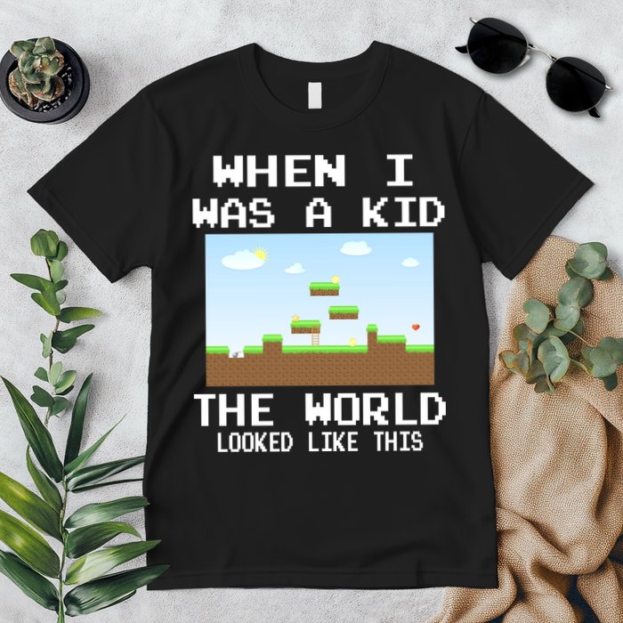 Retro When I Was A Kid The World Look Like This Premium T-Shirt