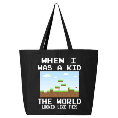 Retro When I Was A Kid The World Look Like This 25L Jumbo Tote