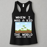 Retro When I Was A Kid The World Look Like This Womens Tank Top